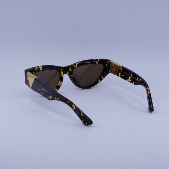Bottega Veneta BV1176S 002 Sunglasses Havana Cat Eye Frame, Brown Lenses - Picture 6 of 12